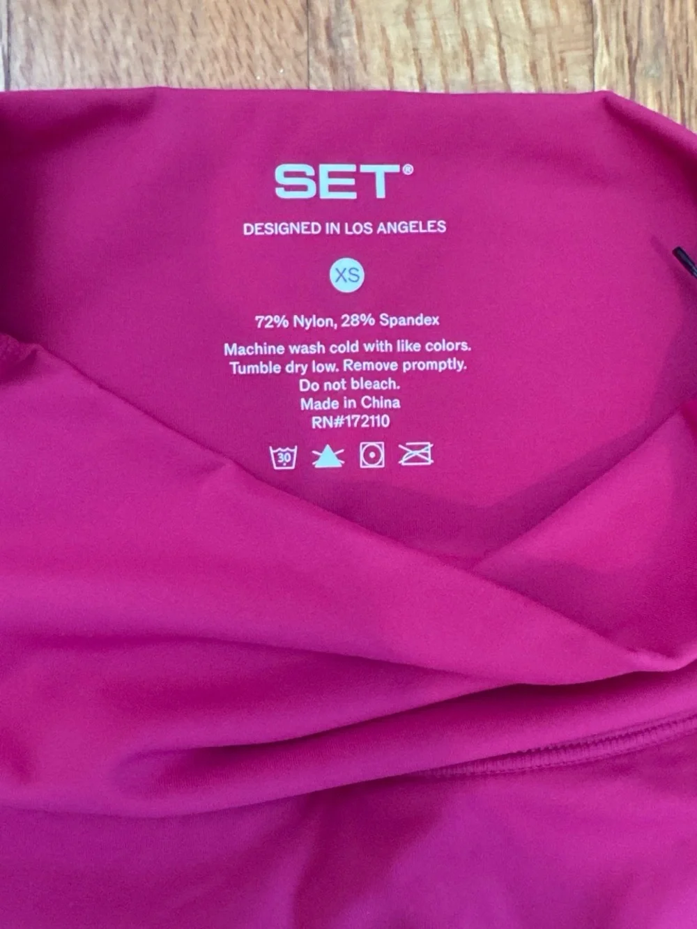 SET Active BREATHE 1.0 PIPE LEGGINGS - HIBISCUS - XS